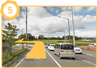 郡山インター方面からの道順4